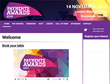 Tablet Screenshot of payments-awards.com